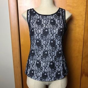 Ann Taylor Lace Sleeveless Top size Small